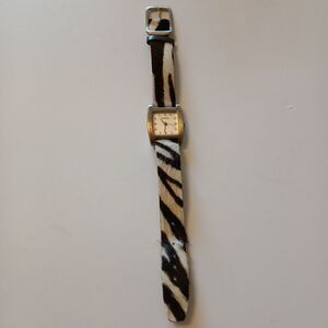 BEBE Women's Watch Cow Hair Leather Band Square Dial BEBL 3526 Japan